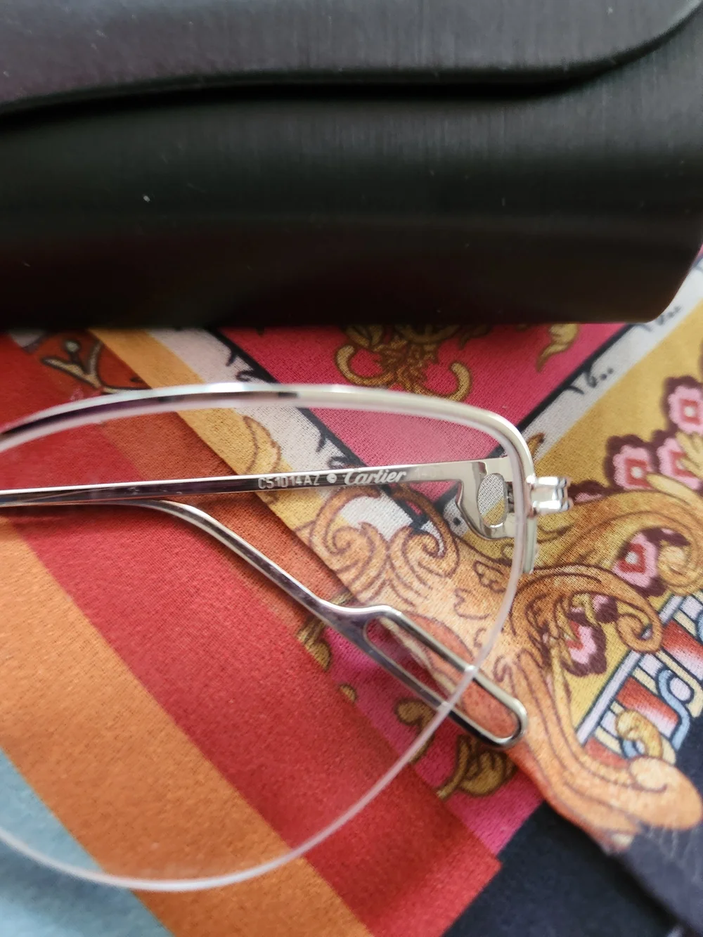 Cartier Silver Rimless Women’s Eyeglasses